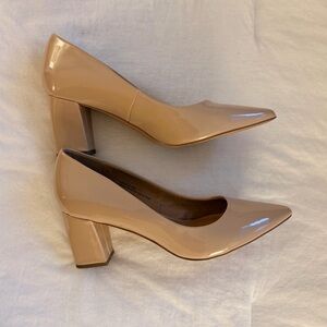 Abound Beige Block Heels (Size 9)